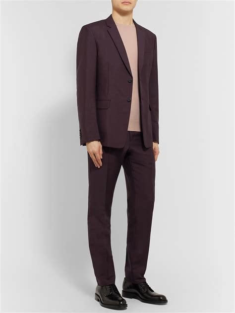 prada slacks slim fit|Black Mohair wool pants .